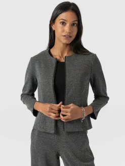 Florence Jacket - Grey Twill