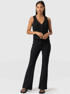 Freya Flared Pant - Black