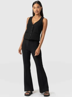 Freya Flared Pant - Black