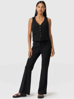 Freya Flared Pant - Black