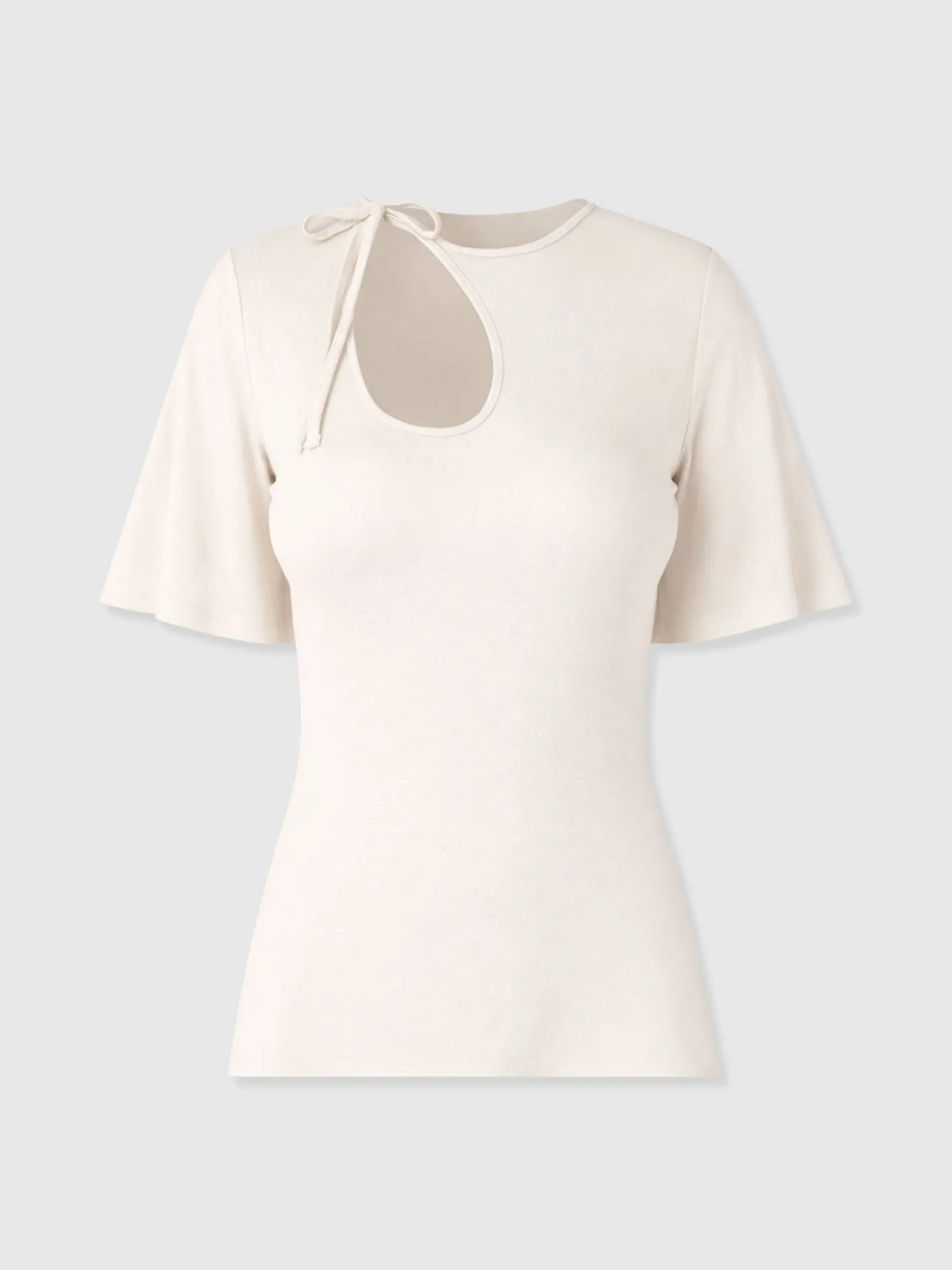 Freya Tie Tee - Cream