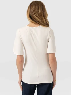 Freya Tie Tee - Cream