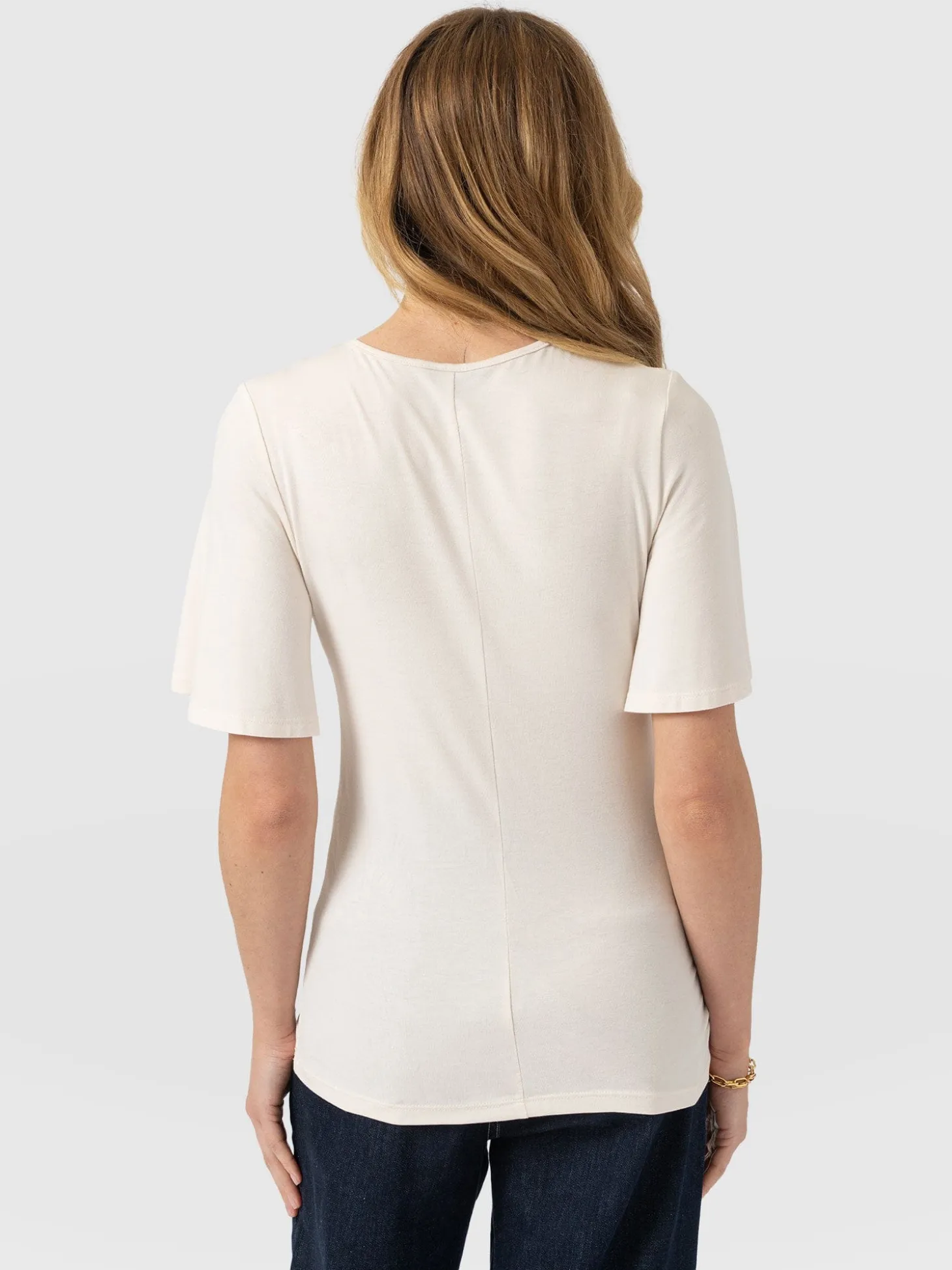 Freya Tie Tee - Cream