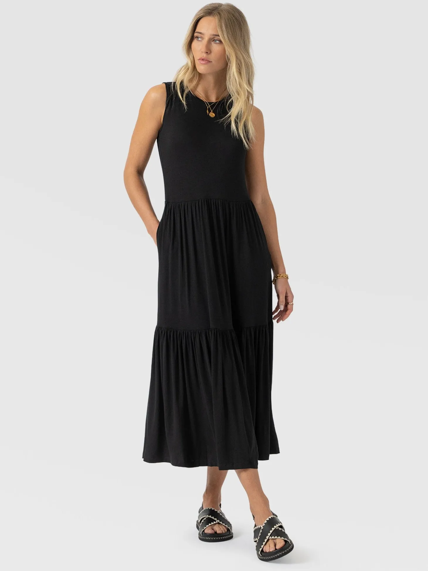 Greenwich Dress - Jersey Black