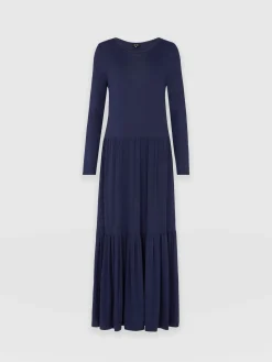 Greenwich Dress Long Sleeve - Navy