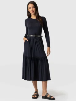 Greenwich Dress Long Sleeve - Navy