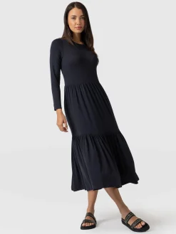 Greenwich Dress Long Sleeve - Navy