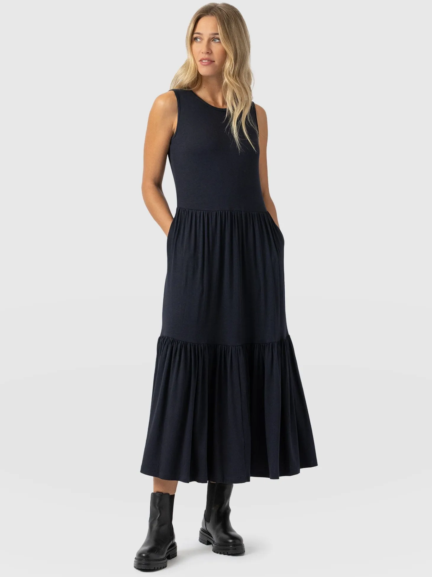 Greenwich Dress - Navy