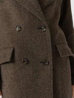 Hampton Coat - Brown Chevron