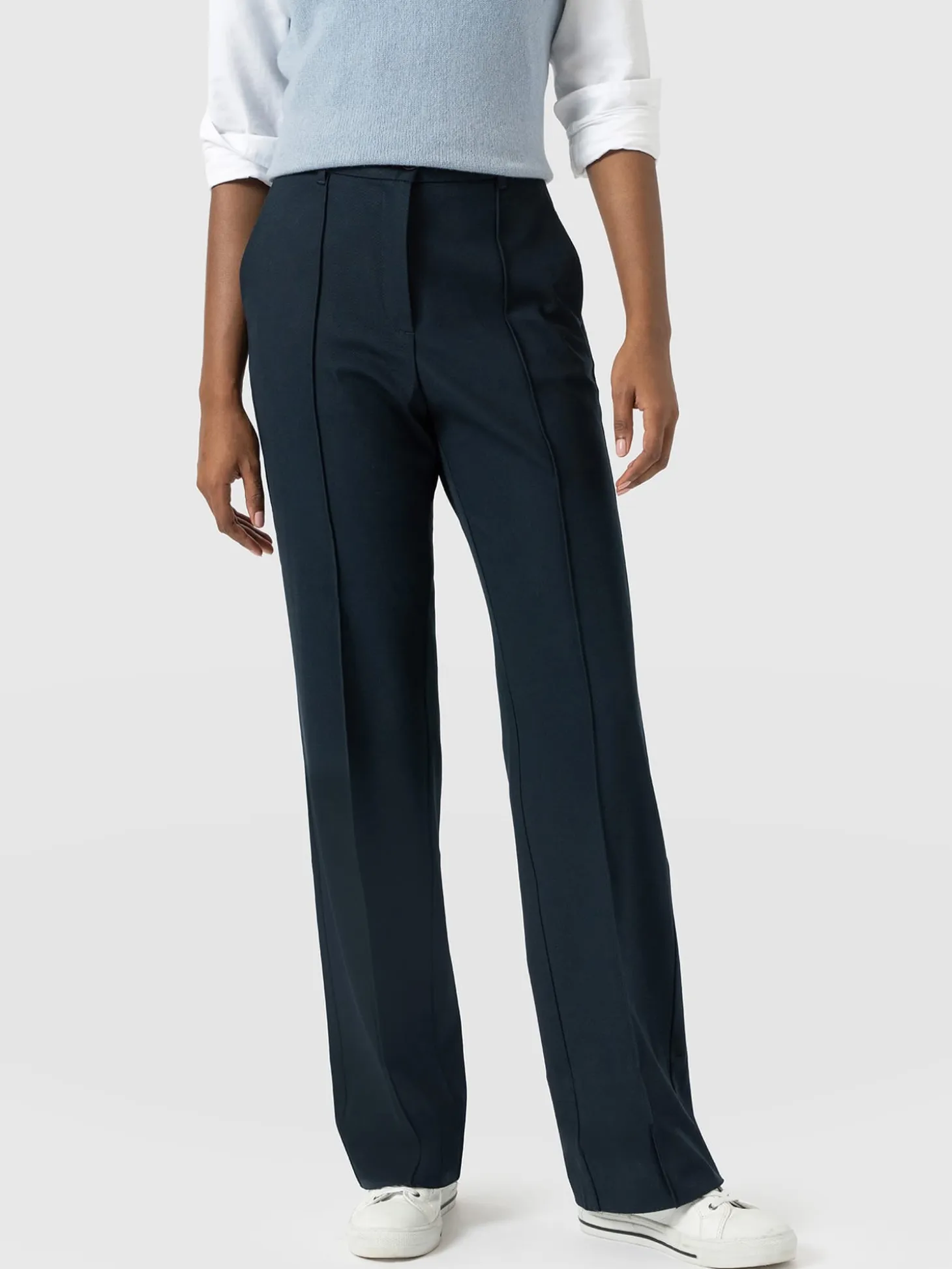Harlow Straight Leg Pant - Navy