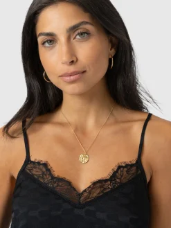 Harper Lace Cami - Black Jacquard