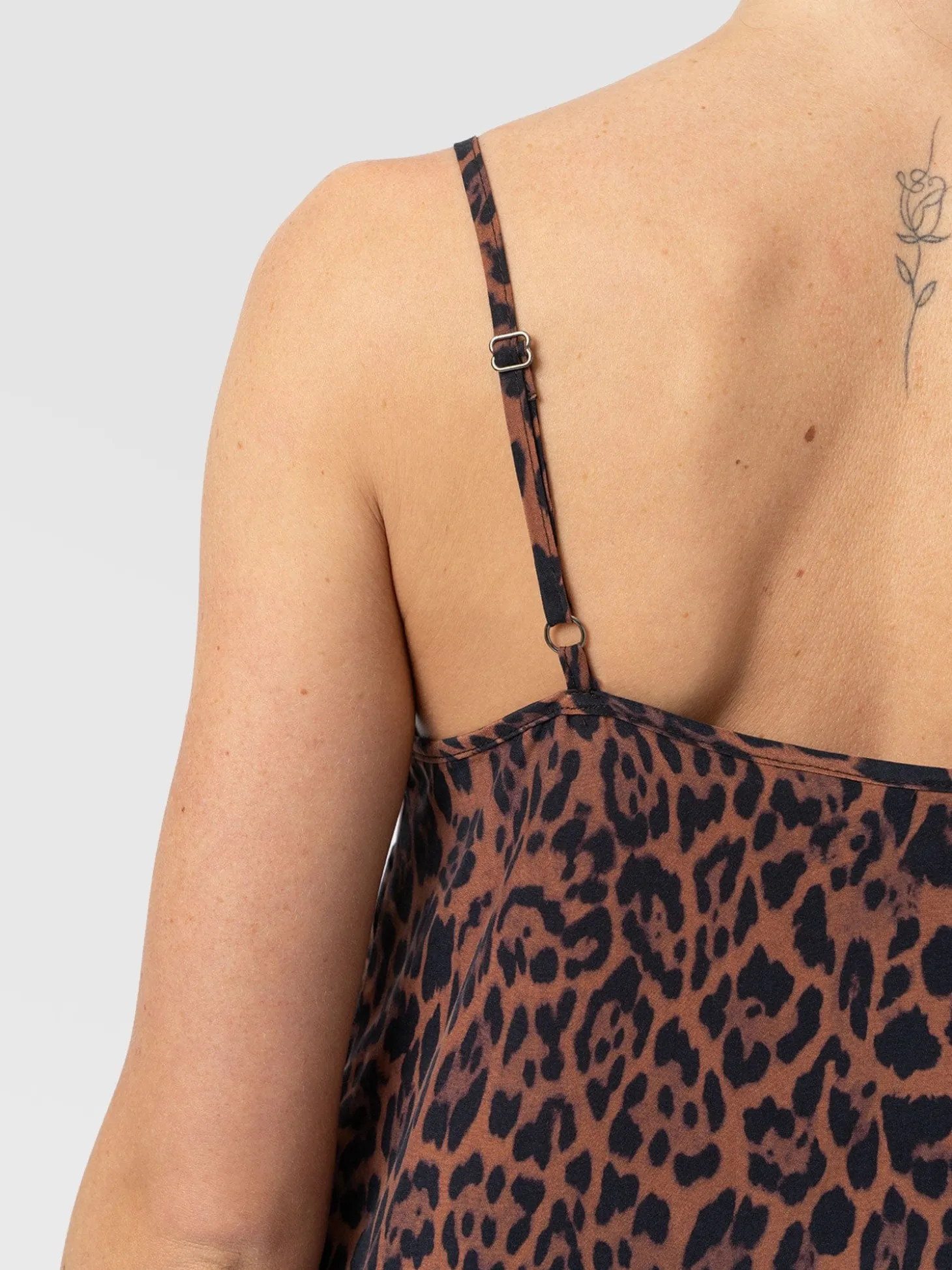 Harper Lace Cami - Brown Leopard