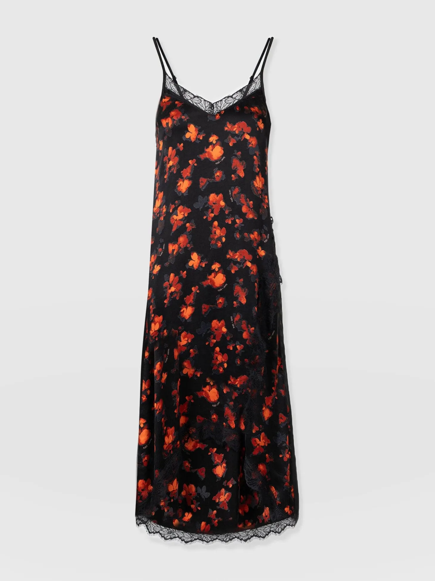 Harper Lace Cami Dress - Red Aurora