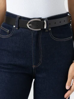 Hoxton Belt - Black/Silver