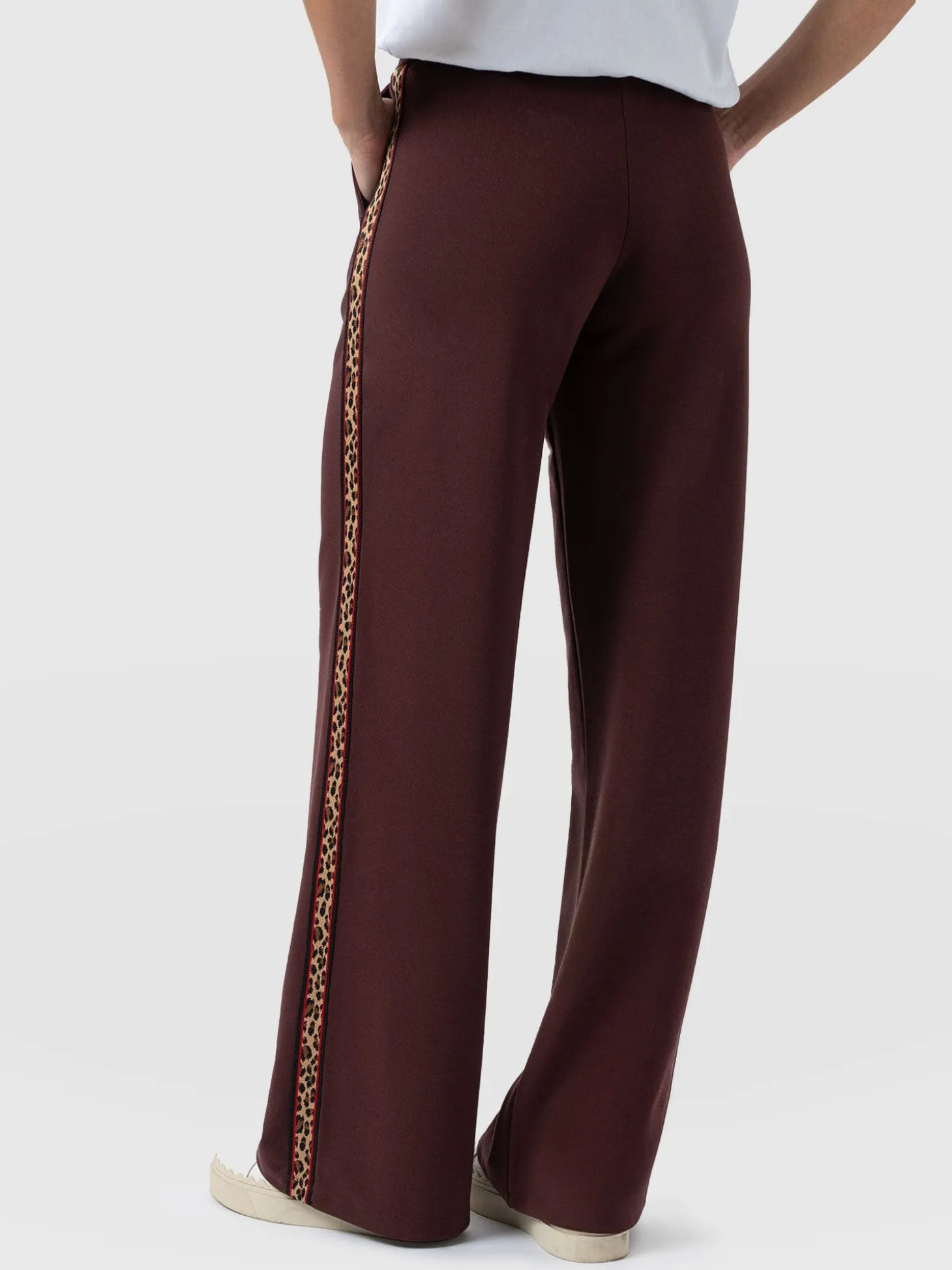 Hoxton Straight Leg Pant - Maroon