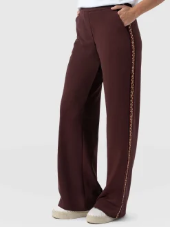 Hoxton Straight Leg Pant - Maroon