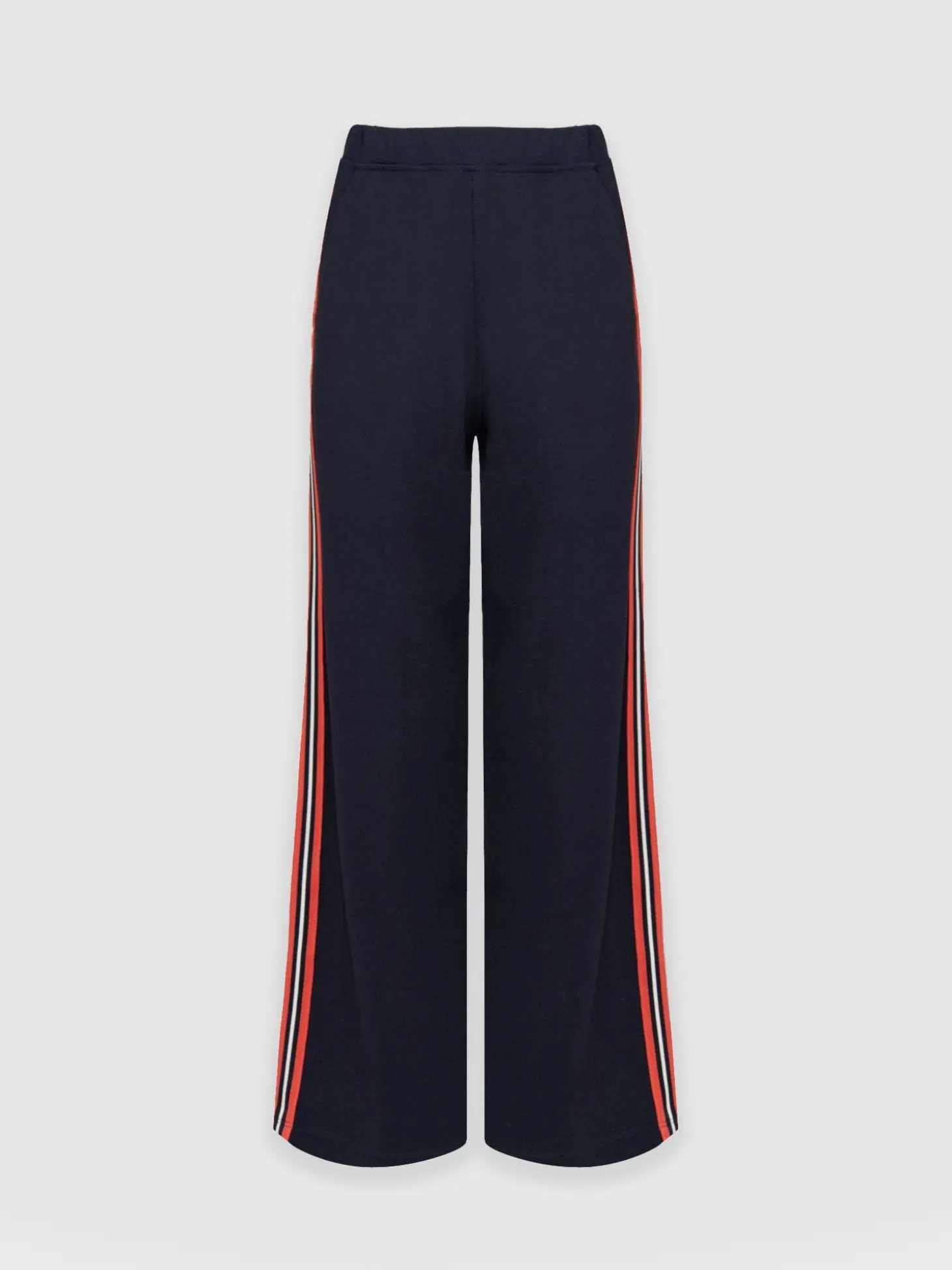 Hoxton Straight Leg Pant - Navy/Red Stripe