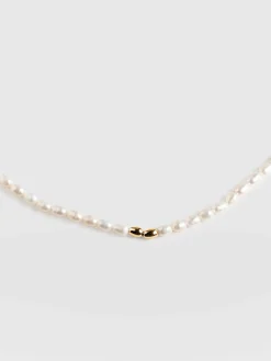 Jacqueline Pearl Necklace - Gold