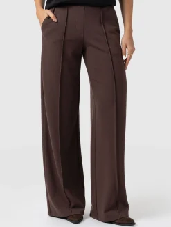 Keller Wide Leg Pant - Brown