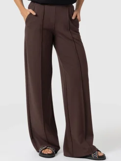 Keller Wide Leg Pant - Brown