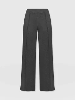 Keller Wide Leg Pant - Charcoal