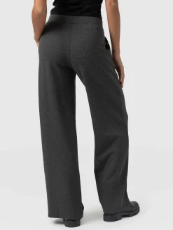 Keller Wide Leg Pant - Charcoal