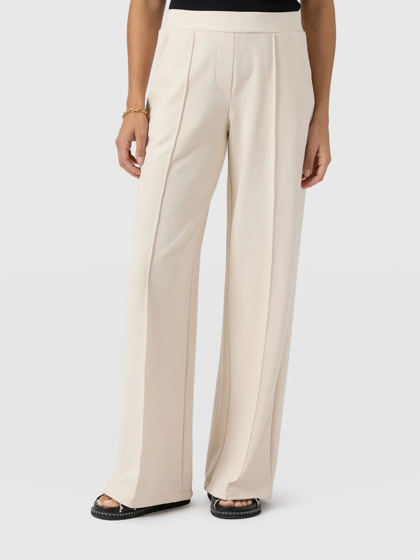 Keller Wide Leg Pant - Cream