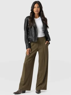 Keller Wide Leg Pant - Khaki