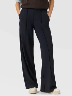 Keller Wide Leg Pant - Navy