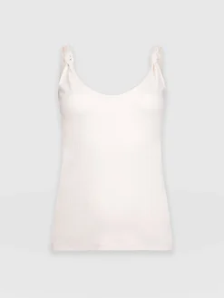 Knot Vest Rib - Cream