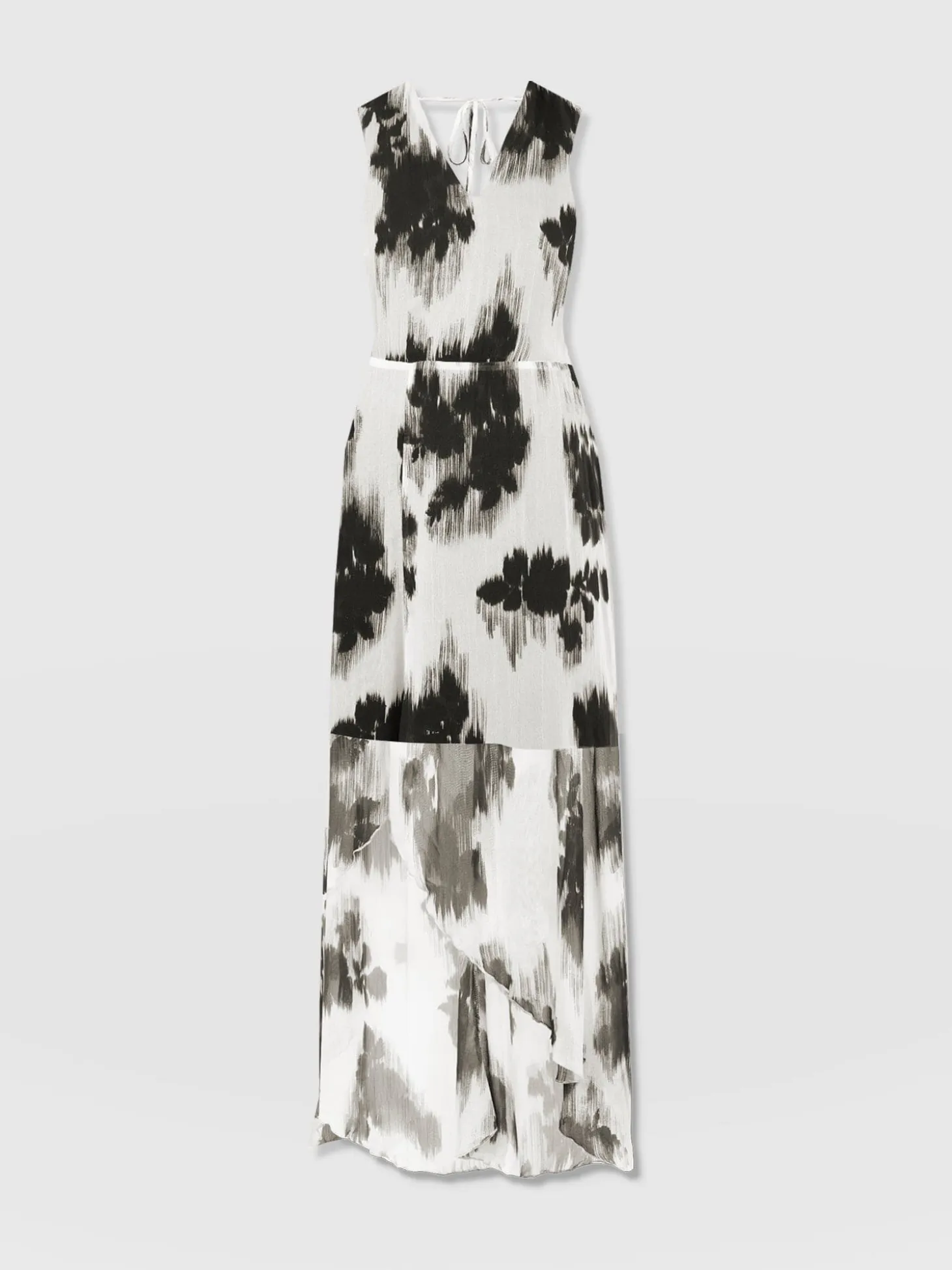Lexi High Low Dress - White Fade Floral