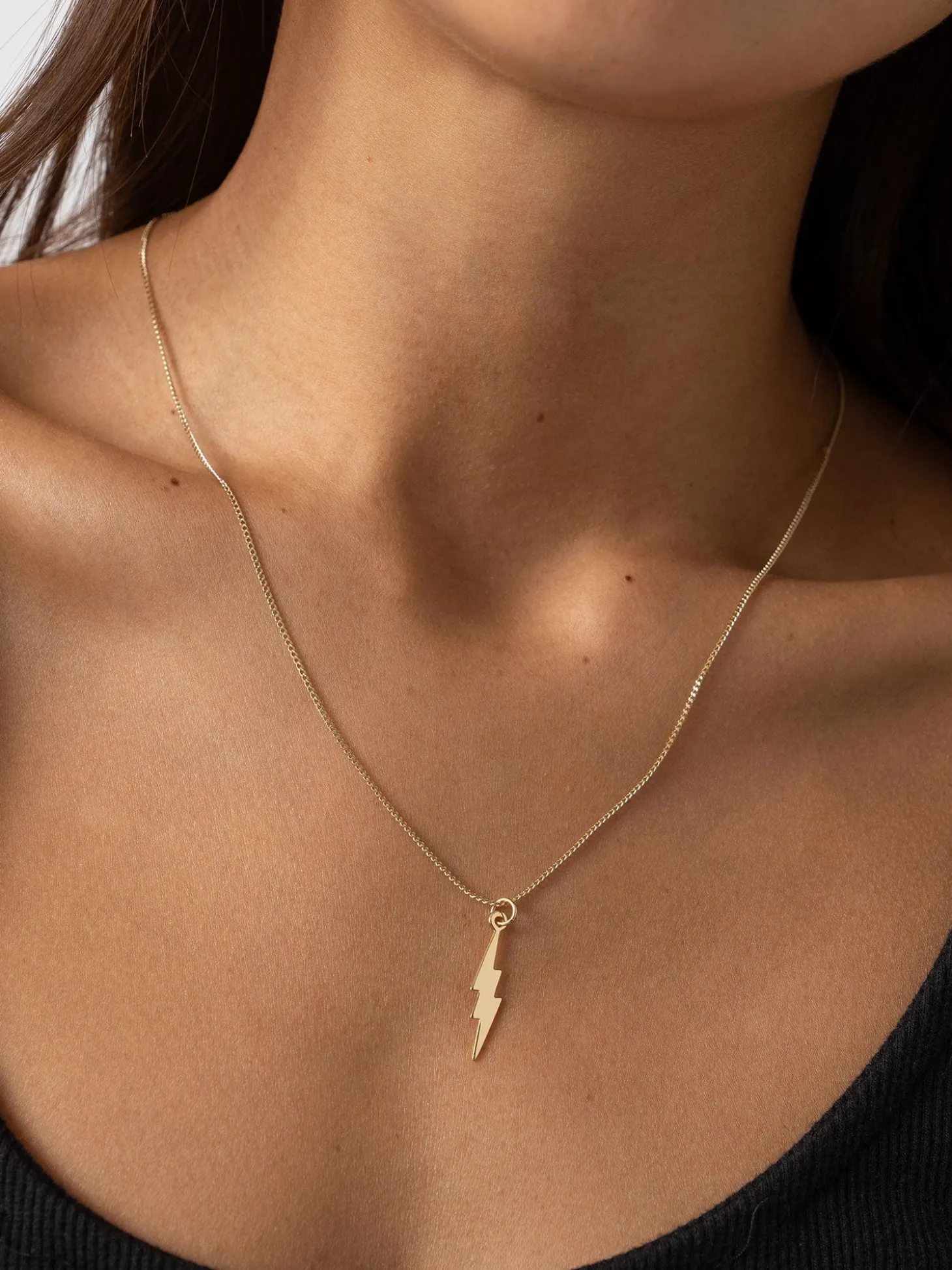 Lightning Necklace - Gold