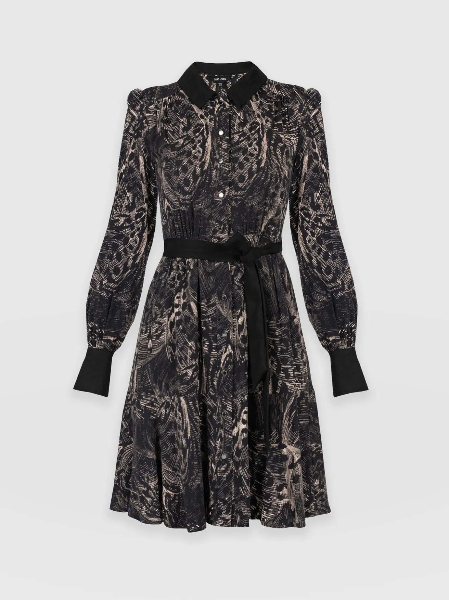 Lori Fit & Flare Dress - Spot Feather