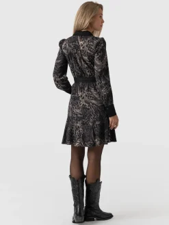 Lori Fit & Flare Dress - Spot Feather