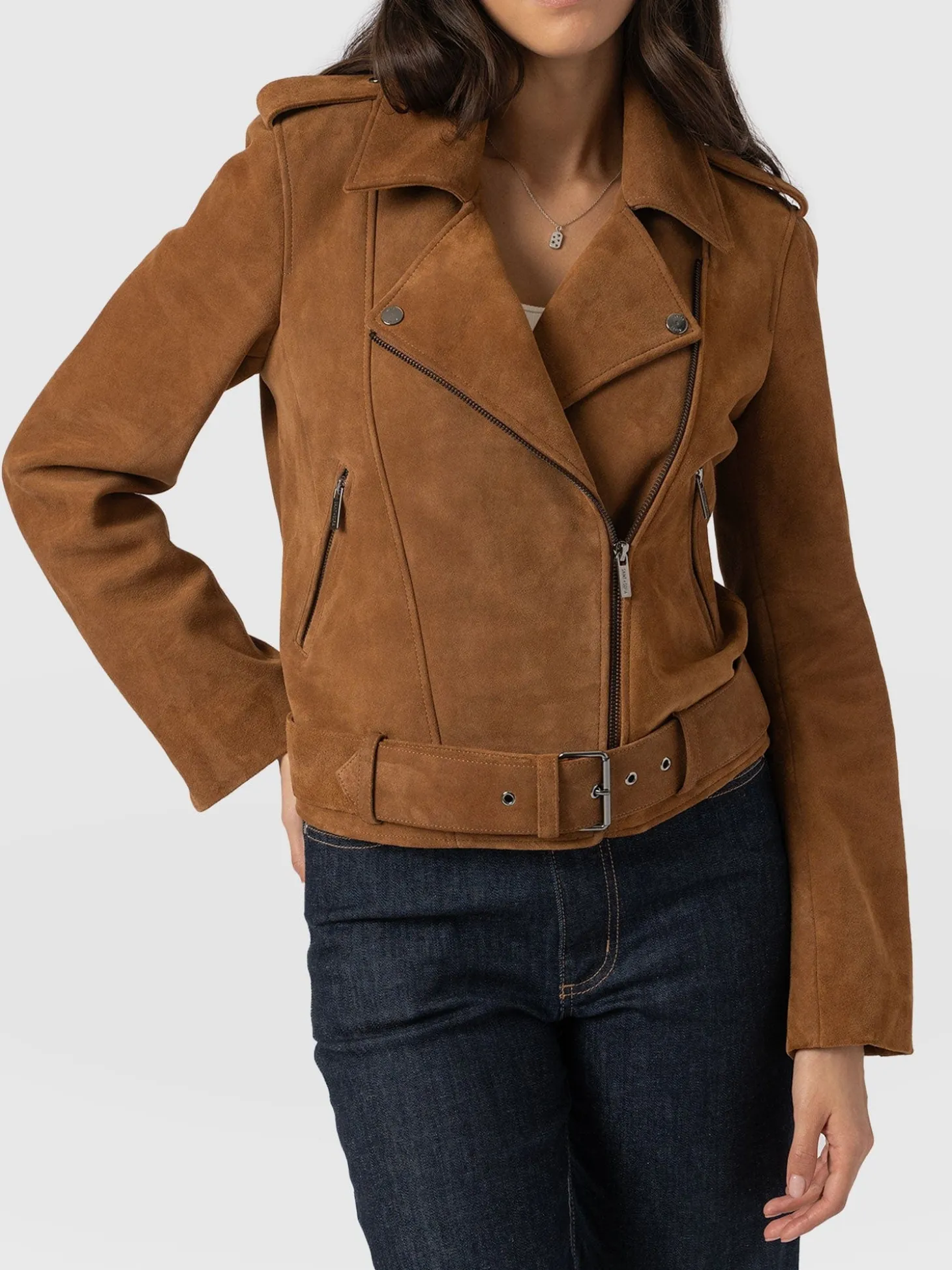 Luther Suede Jacket - Camel