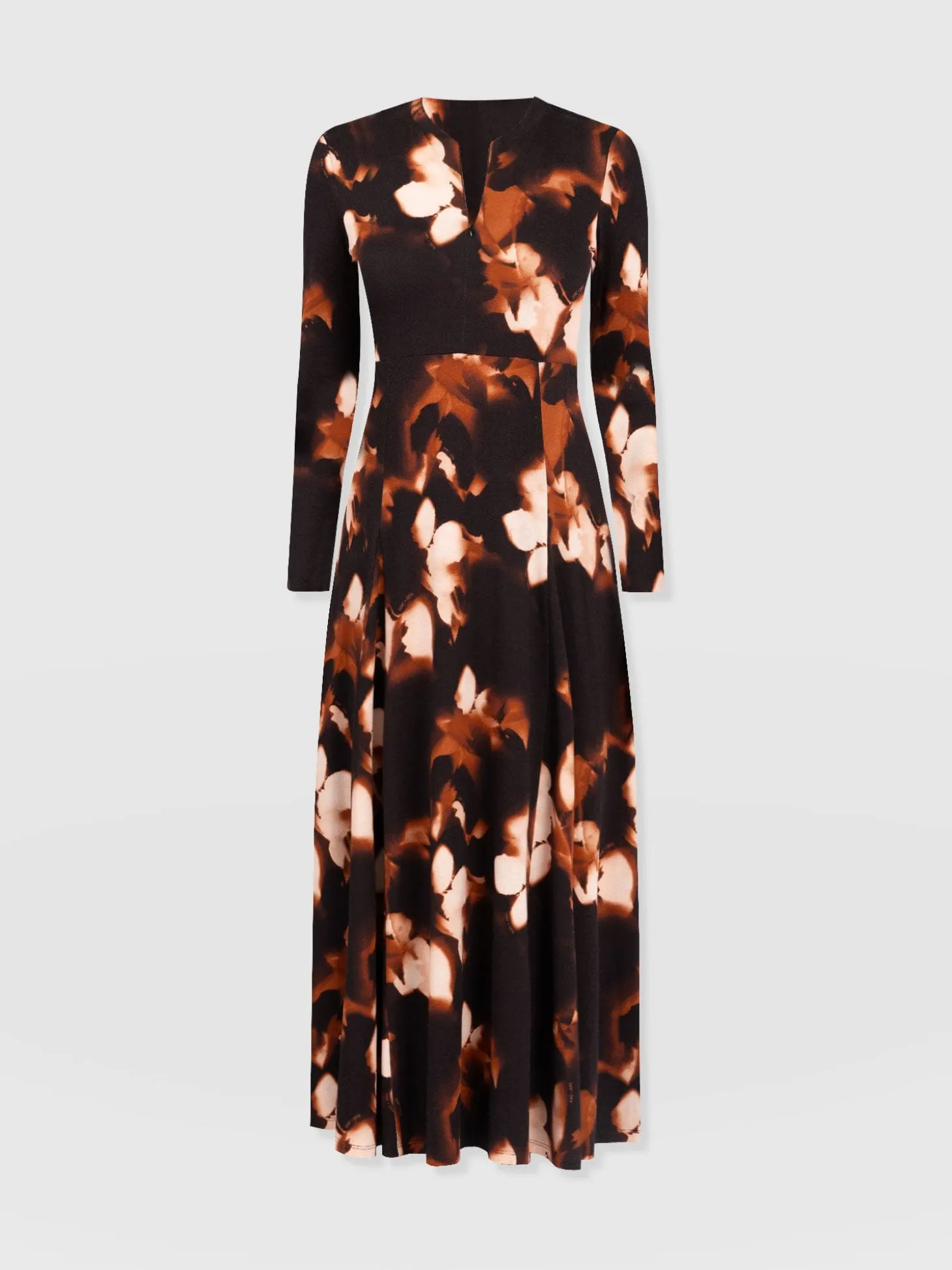 Macie Zip Up Dress - Orange Aurora