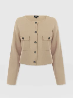 Maeva Knit Jacket - Cream