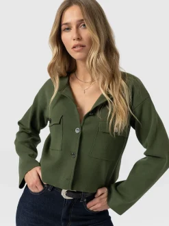 Maeva Knit Jacket - Khaki