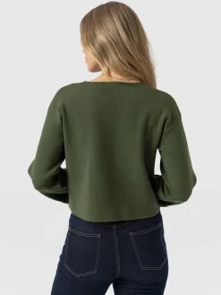 Maeva Knit Jacket - Khaki