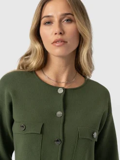 Maeva Knit Jacket - Khaki