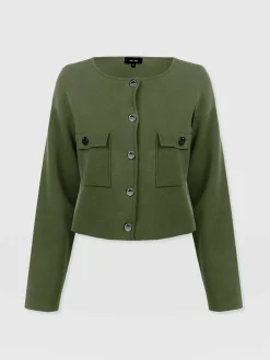 Maeva Knit Jacket - Khaki