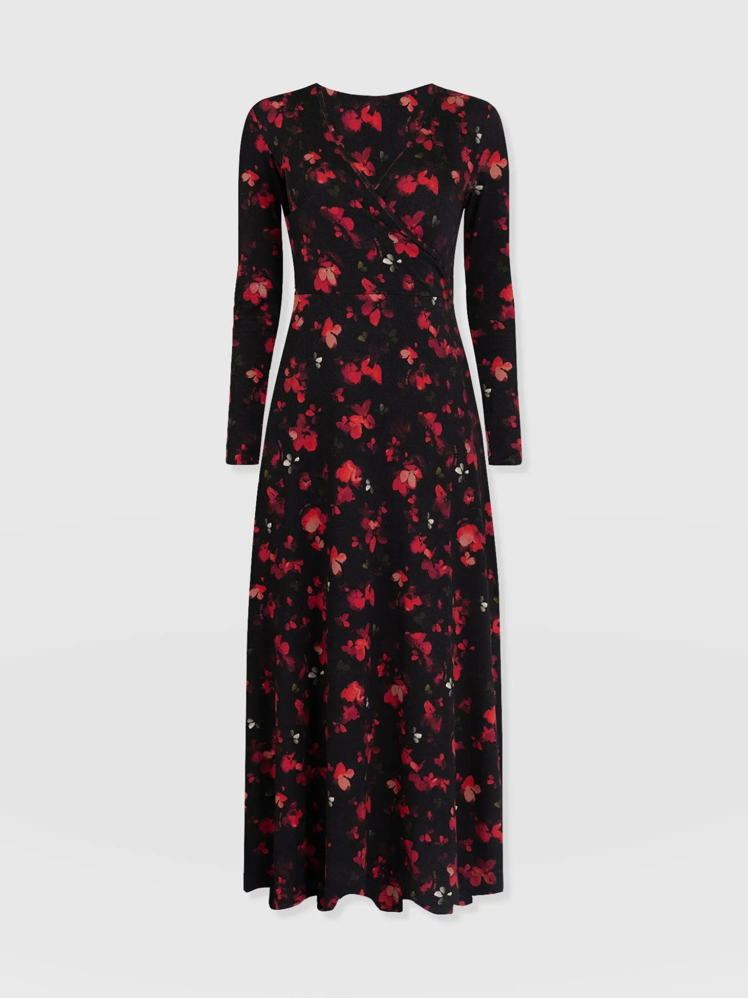 Maggie Wrap Midi Dress - Pink Aurora