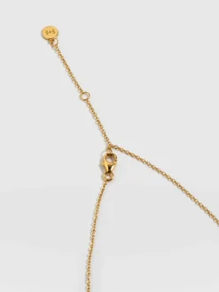 Molten Disc Charm Necklace - Gold