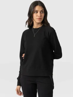 Morgan Zip Sweater - Black