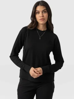Morgan Zip Sweater - Black