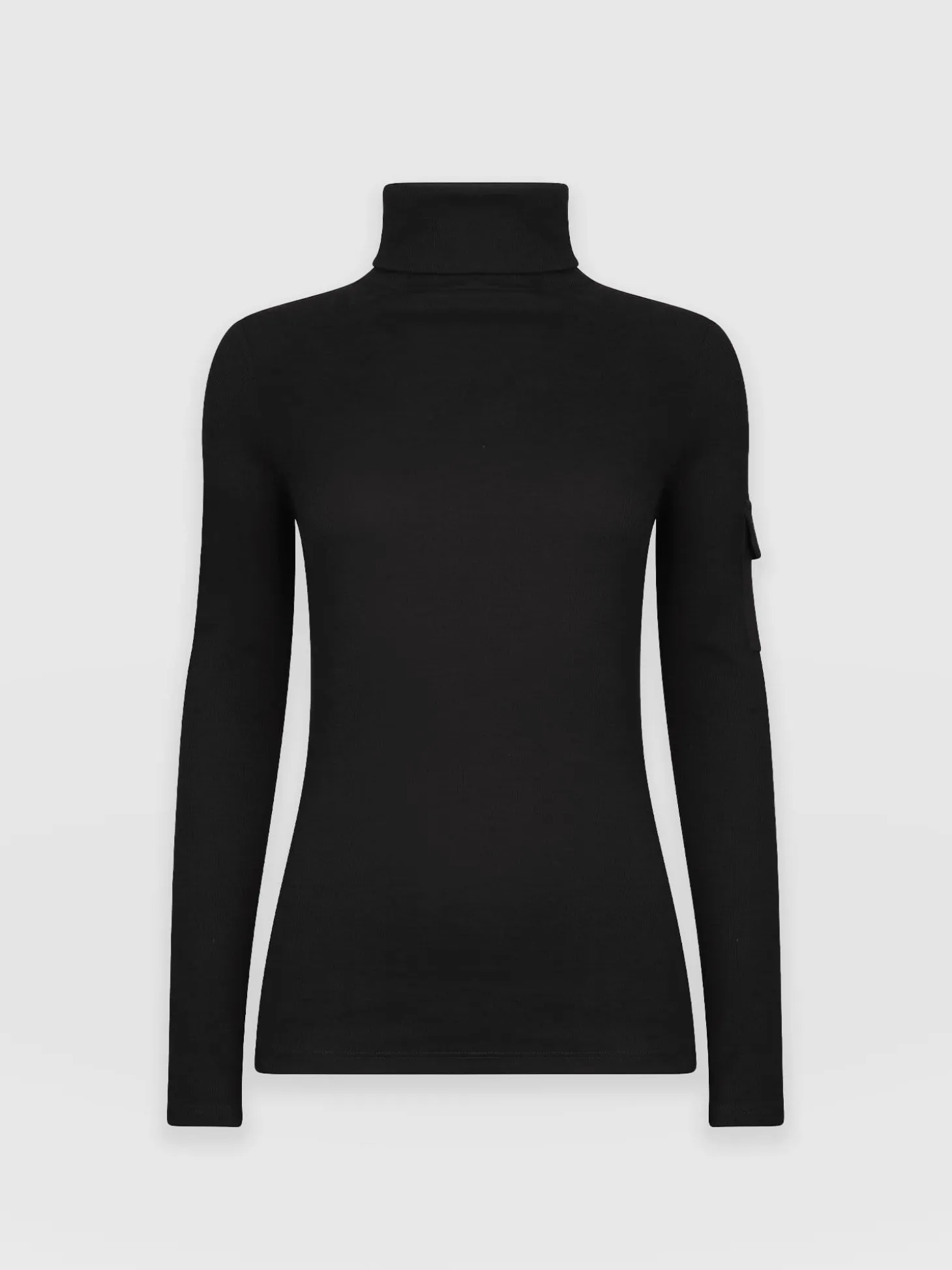 Pocket Turtle Neck - Black