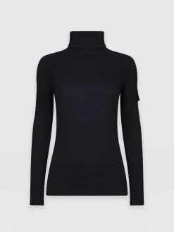 Pocket Turtle Neck - Navy