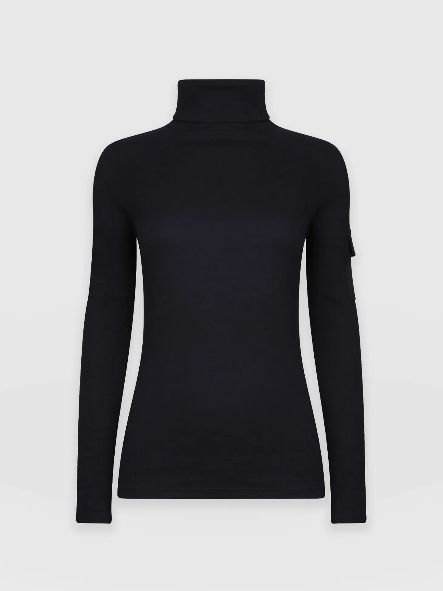 Pocket Turtle Neck - Navy