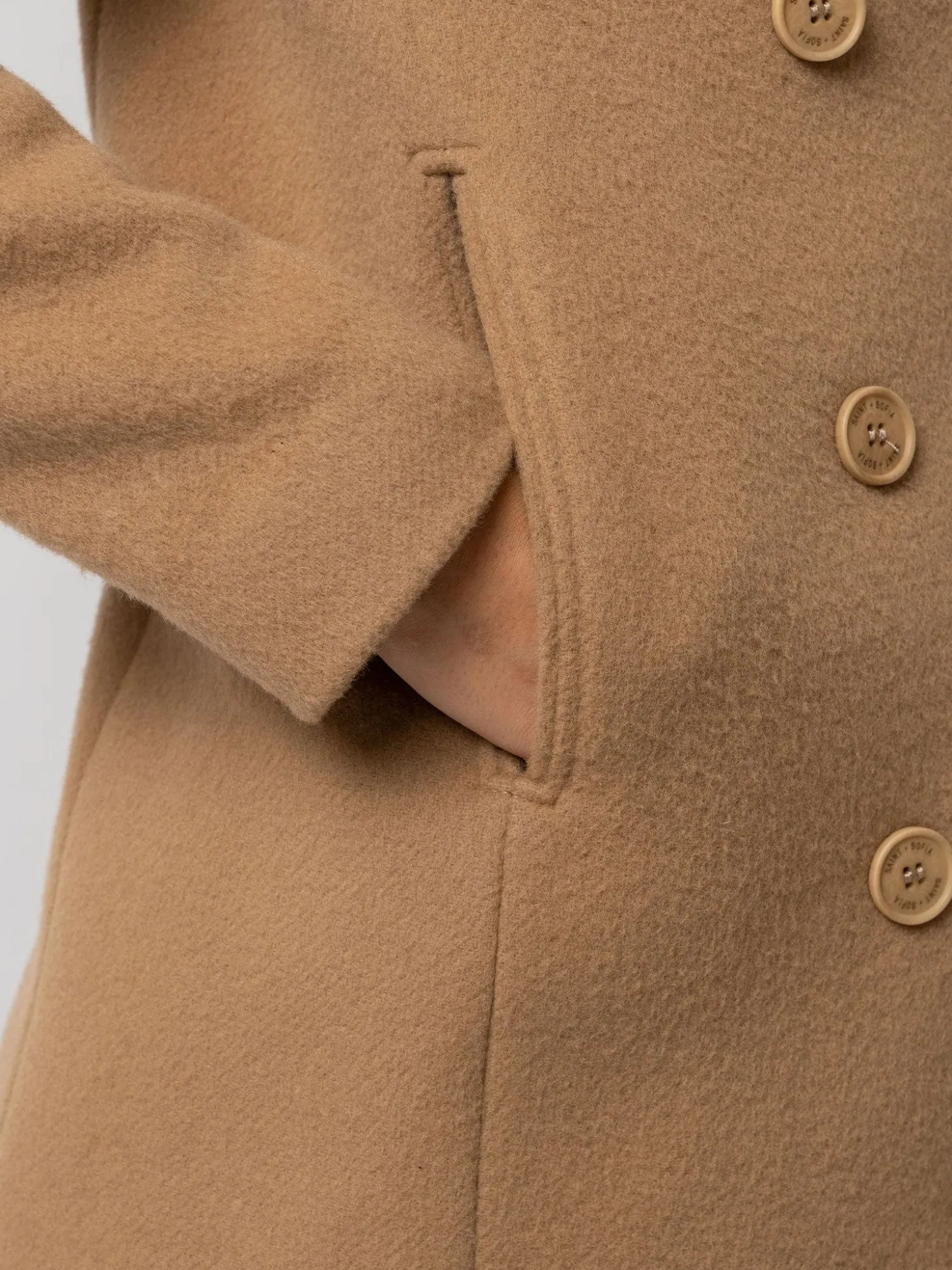 Quinn Pea Coat - Camel