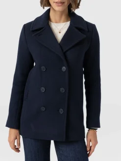 Quinn Pea Coat - Navy